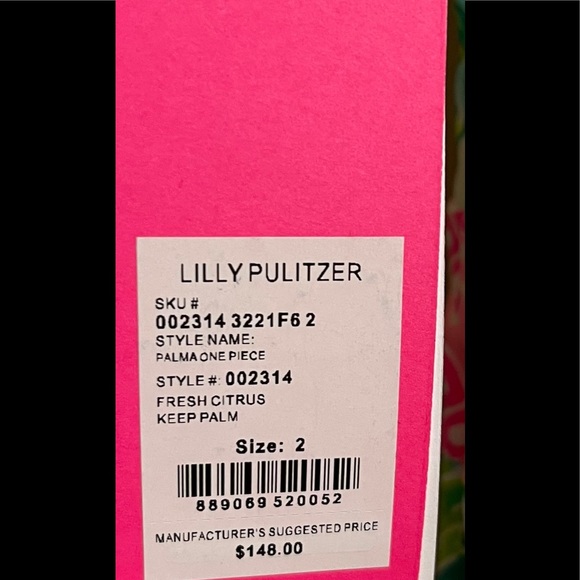 Lilly Pulitzer Palma Swim Fresh Citrus FREE SHIP - Picture 11 of 11